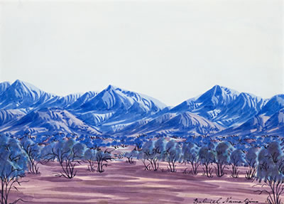 Blue Mountains at Macdonnell Ranges, c1960