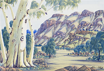 Sample artwork by Clem Abbott (1939 - 1989), known for aboriginal art - View similar artists and auction records