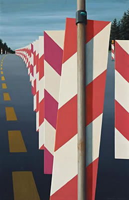 AUTOBAHN IN THE BLACK FOREST II by Jeffrey Edson Smart - Auction record, sale price, and art valuation. Compare with similar artists and explore comparable artworks.