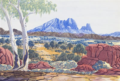 Sample artwork by Edwin Pareroultja (1918 - 1986), known for aboriginal art - View similar artists and auction records