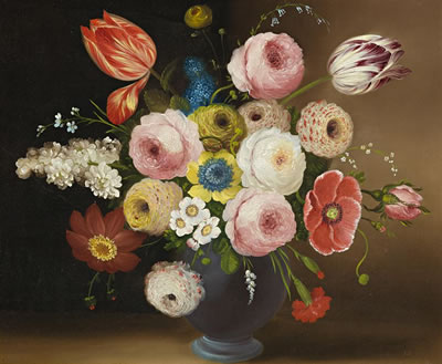 FLOWERS IN A BLUE JUG by William Buelow Gould - Auction record, sale price, and art valuation. Compare with similar artists and explore comparable artworks.