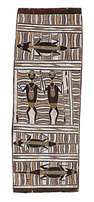 WUYAL, THE WILD HONEY ANCESTRAL BEING, 1970 by Dundiwuy Wanambi - Auction record, sale price, and art valuation. Compare with similar artists and explore comparable artworks.