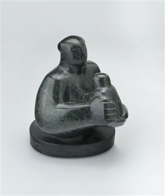 Sample artwork by Oliffe Richmond (1919 - 1977), known for aboriginal sculpture - View similar artists and auction records