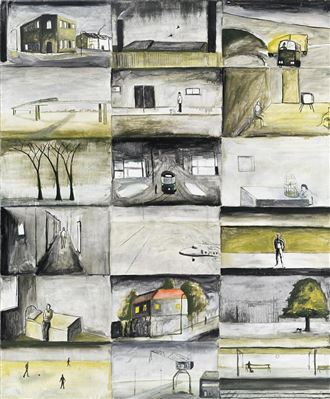 CITY PAINTING B, 1992 by Noel Vincent Joseph McKenna - Auction record, sale price, and art valuation. Compare with similar artists and explore comparable artworks.