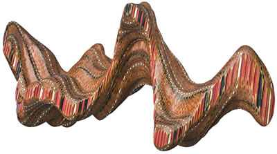 Sample artwork by Lionel Bawden (Born 1974), known for colored pencil sculpture, geometric shapes - View similar artists and auction records
