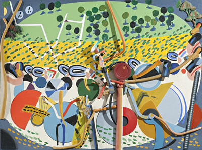 Cyclists in the Park