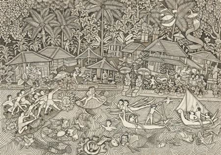Sample artwork by Ida Bagus Nyoman Rai (Born 1915), known for painting - View similar artists and auction records