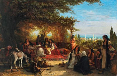 LE REPOS SOUS LES OMBRAGES À CONSTANTINOPLE by Alois Schönn - Auction record, sale price, and art valuation. Compare with similar artists and explore comparable artworks.