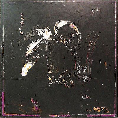 Sans titre (figure et oiseau blanc)