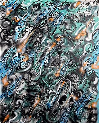 Sample artwork by Stesi (21st century), known for urban painting - View similar artists and auction records