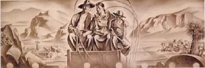 Sketch for Mural, West Texas Room