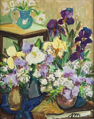 Bouquet by Josephine Mahaffey - Auction record, sale price, and art valuation. Compare with similar artists and explore comparable artworks.
