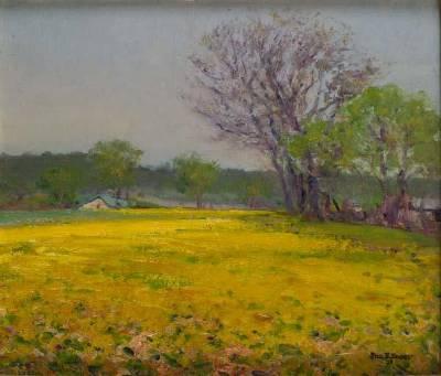 Sample artwork by John Enser (1898 - 1968), known for landscape, still life, etcher - View similar artists and auction records