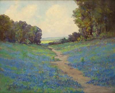 Texas Wildflowers-Hillside of Bluebonnets