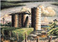 Grain Silos, 1941 by Edward Carpenter Bearden - Auction record, sale price, and art valuation. Compare with similar artists and explore comparable artworks.