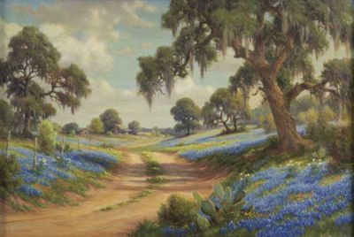 Sample artwork by Dollie Nabinger (1905 - 1988), known for landscape painting - View similar artists and auction records