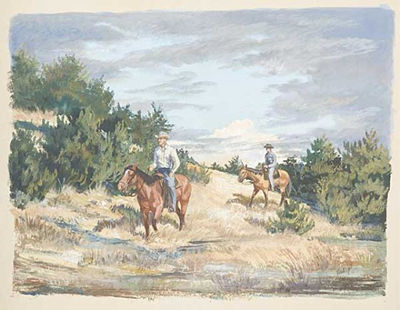 Riding the Trail by Olive Vandruff - Auction record, sale price, and art valuation. Compare with similar artists and explore comparable artworks.