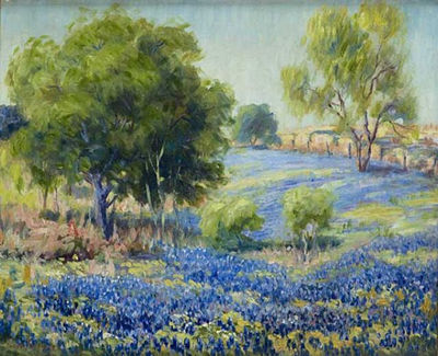 Bluebonnets Landscape by Pearl Shockley - Auction record, sale price, and art valuation. Compare with similar artists and explore comparable artworks.