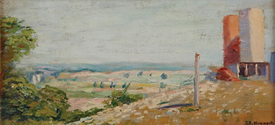 Sample artwork by Sallie Mummert (1888 - 1938), known for ranch and town landscape - View similar artists and auction records