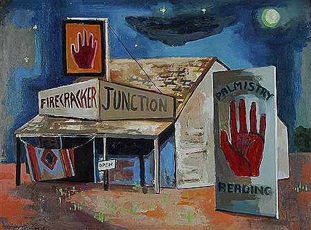 Firecracker Junction, 1951 by Barney Delabano - Auction record, sale price, and art valuation. Compare with similar artists and explore comparable artworks.