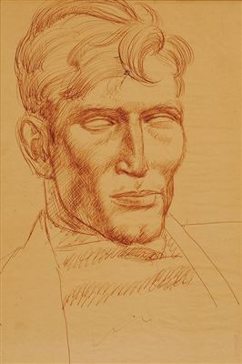 Portrait of Julius Edwin Woeltz: Self-portrait