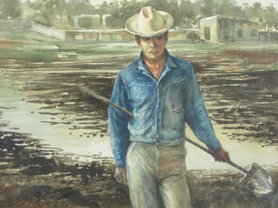 Man in Blue Shirt