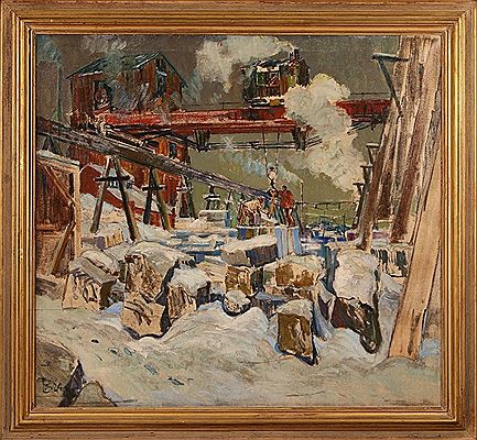 "Stone Industries, St. Louis" by Thomas Barnett - Auction record, sale price, and art valuation. Compare with similar artists and explore comparable artworks.