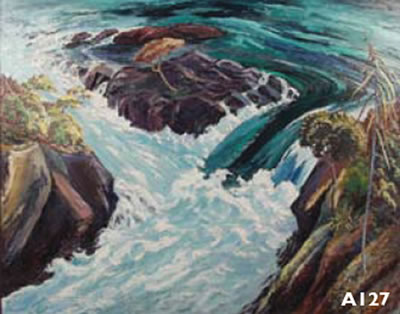 Aratiatia Rapids by Reg J Waghorn - Auction record, sale price, and art valuation. Compare with similar artists and explore comparable artworks.