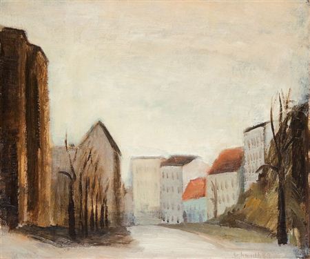 Berliner Straßenszene. by Hans-Otto Schmidt - Auction record, sale price, and art valuation. Compare with similar artists and explore comparable artworks.