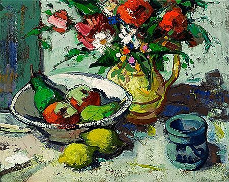 Stilleben mit Obstschale by Rudolf Bergander - Auction record, sale price, and art valuation. Compare with similar artists and explore comparable artworks.