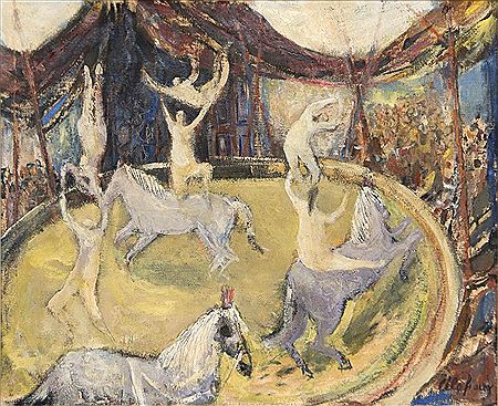 "Spectacle de cirque avec acrobates et chevaux' et 'Scène de banquet" by Lelo (Helen) Fiaux - Auction record, sale price, and art valuation. Compare with similar artists and explore comparable artworks.