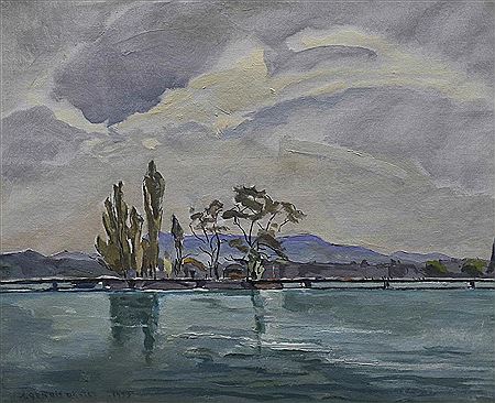 "L'île Rousseau à Genève"