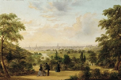 View of Melbourne from the Botanic Gardens