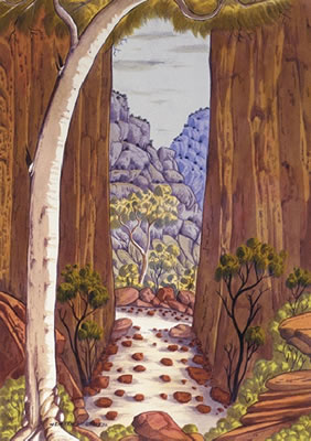 Rock Passage and Ghost Gum 1991