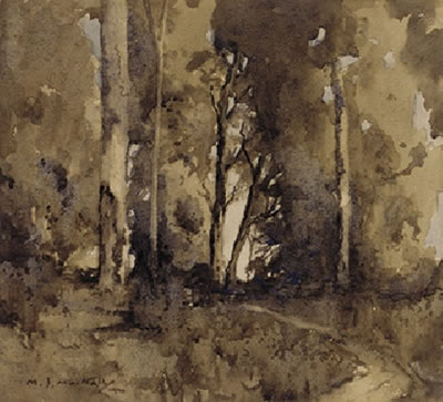 Forest 1920 by Matthew James McNally - Auction record, sale price, and art valuation. Compare with similar artists and explore comparable artworks.