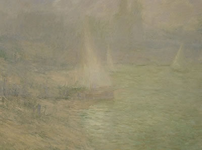The Grey Thames, near Hammersmith Bridge