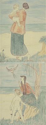 Spring c1916 (2) by Thea Proctor - Auction record, sale price, and art valuation. Compare with similar artists and explore comparable artworks.