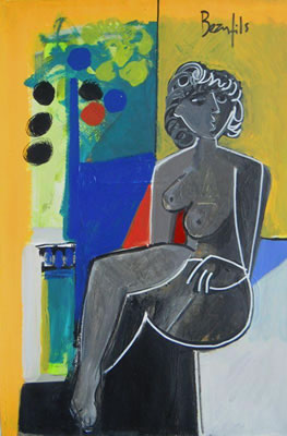 Modèle dans l'atelier
