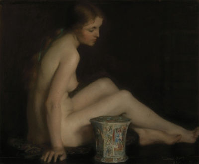Nude with Chinese Vase by Janet Agnes Cumbrae-Stewart - Auction record, sale price, and art valuation. Compare with similar artists and explore comparable artworks.