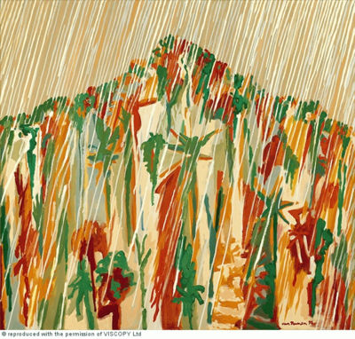 Mountain Shower by David Van Nunen - Auction record, sale price, and art valuation. Compare with similar artists and explore comparable artworks.
