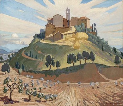 Landscape with Castle by Norman Lloyd - Auction record, sale price, and art valuation. Compare with similar artists and explore comparable artworks.