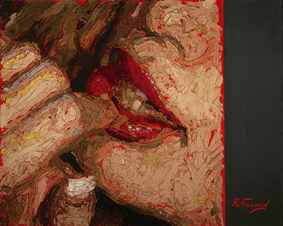Sample artwork by Russell Freeman (Born 1969), known for portrait, figure, genre (human activity) - View similar artists and auction records