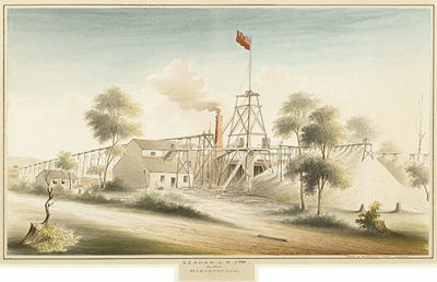 Seaham Gold Mining Company, Alma, Maryborough by William Tibbits - Auction record, sale price, and art valuation. Compare with similar artists and explore comparable artworks.