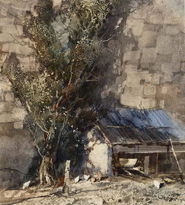 Farmyard Landscape by Thomas Balfour Garrett - Auction record, sale price, and art valuation. Compare with similar artists and explore comparable artworks.