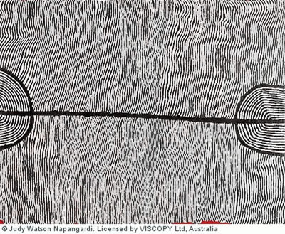 Yilpinji Dreaming at Mina Mina, Hairstring Story by Judy Watson - Auction record, sale price, and art valuation. Compare with similar artists and explore comparable artworks.