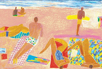 Figures on a Beach by Ken Done - Auction record, sale price, and art valuation. Compare with similar artists and explore comparable artworks.