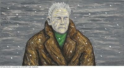 Painting (Old Man in Snow)