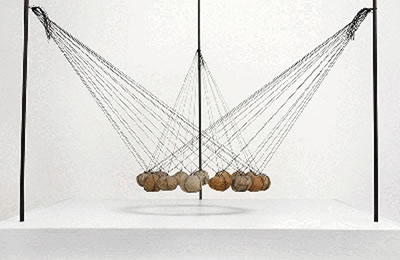 Suspended Stone Series - Stone Circle II by Ken Unsworth - Auction record, sale price, and art valuation. Compare with similar artists and explore comparable artworks.