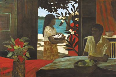 Woman with Blossoms