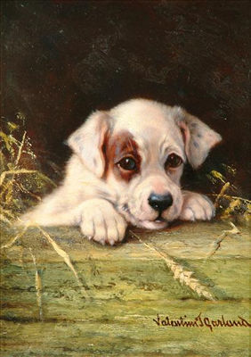 A Promising Pup by Valentine Thomas Garland - Auction record, sale price, and art valuation. Compare with similar artists and explore comparable artworks.